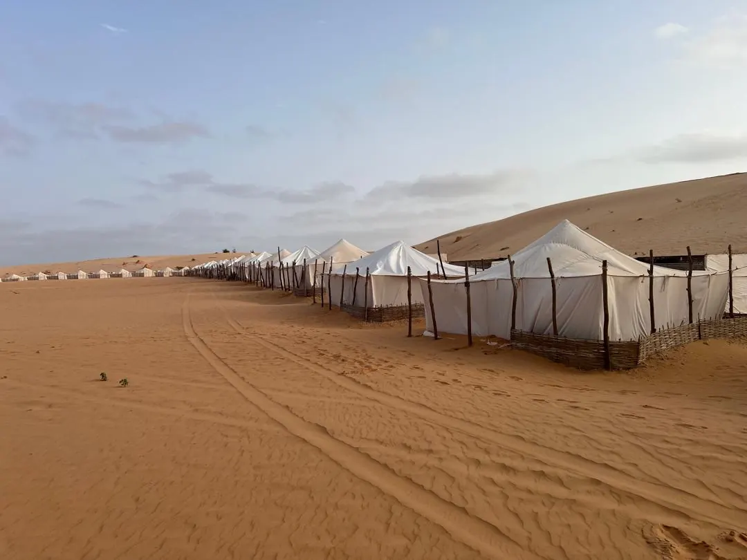 El campamento del desierto de Lompoul