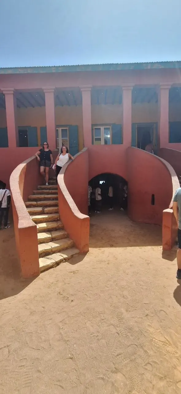 Pasillo de la Casa de los Esclavos en Gorée