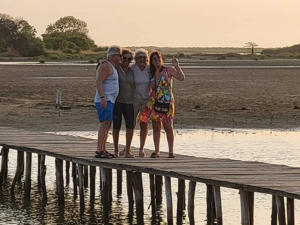 Embarcadero de La Somone al atardecer