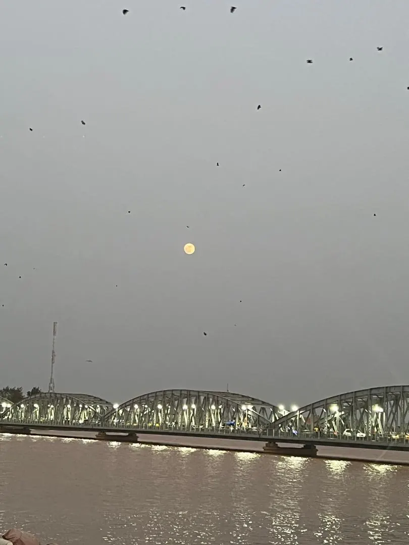 El puente Faidherbe al anochecer